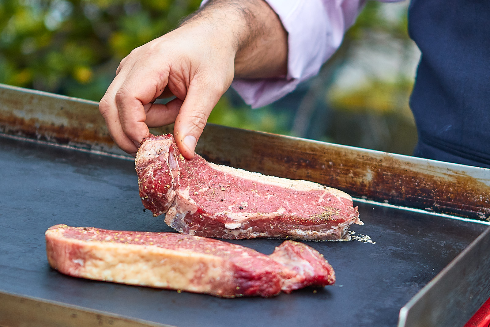 Steak auf Plancha